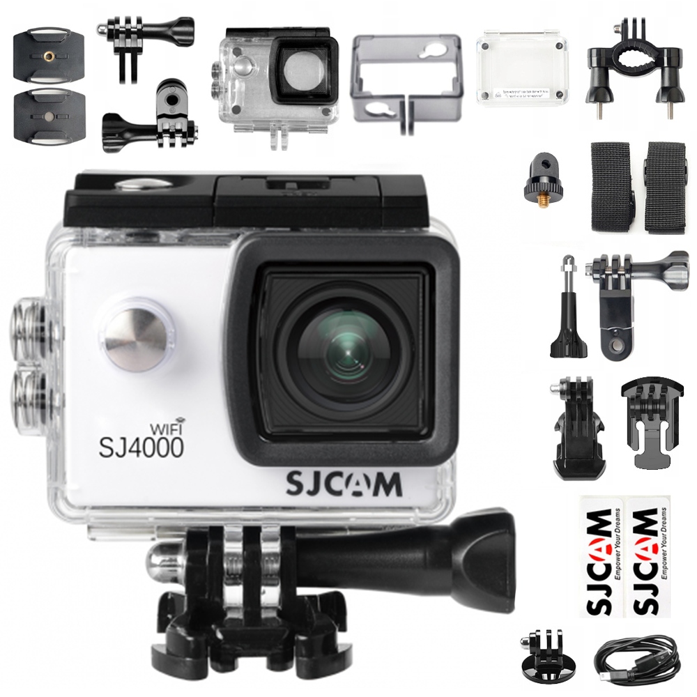 Sportovní Kamera Sjcam SJ4000 Wifi 2K/4K bílá Menu Pl Org
