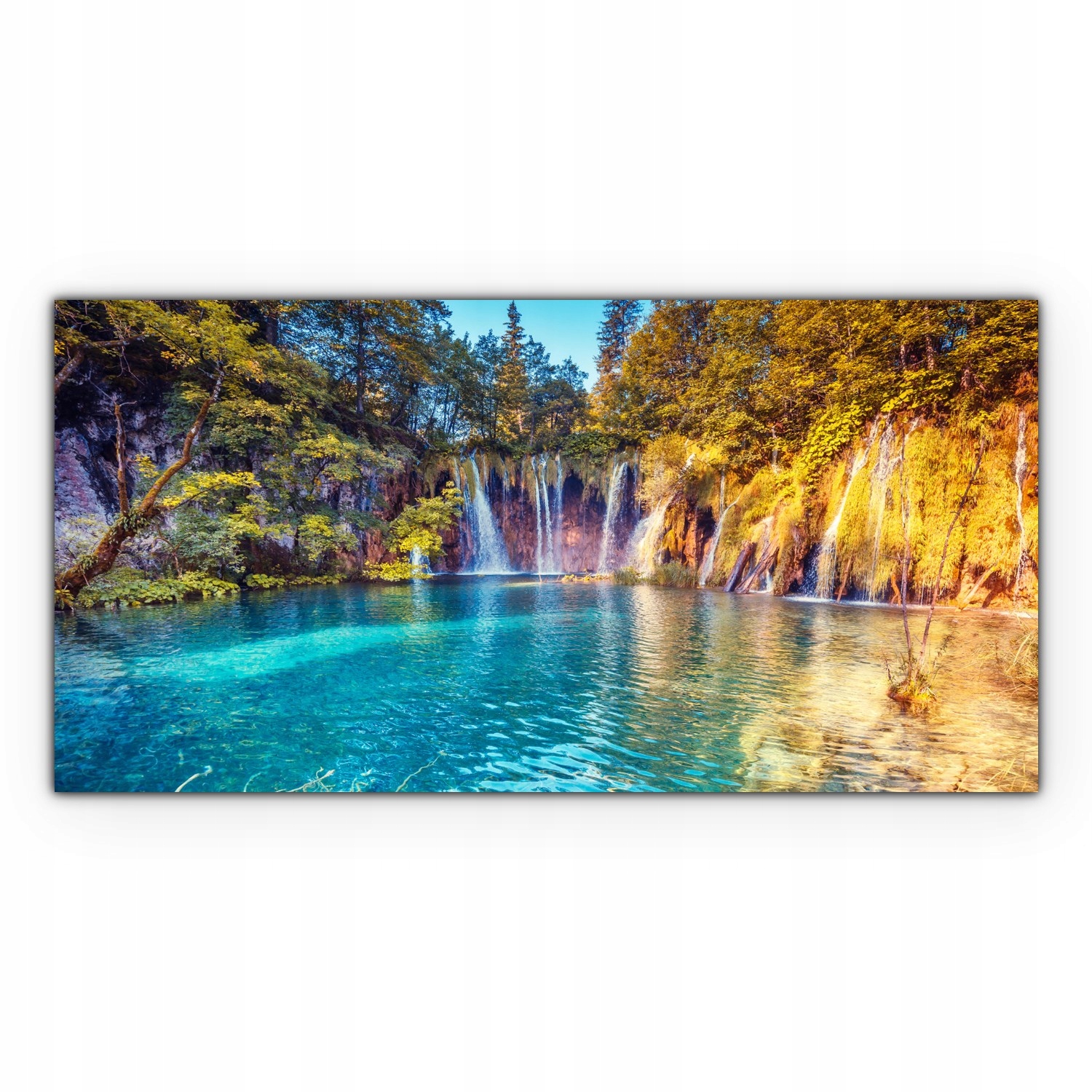 

foto-obraz na płótnie 120x60 Park Jezioro Jesień
