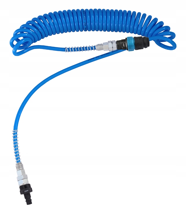 Wąż spiralny 6x4 mm wąż pneumatyczny przewód 4 m Kompozyt Secure Safe TYP26