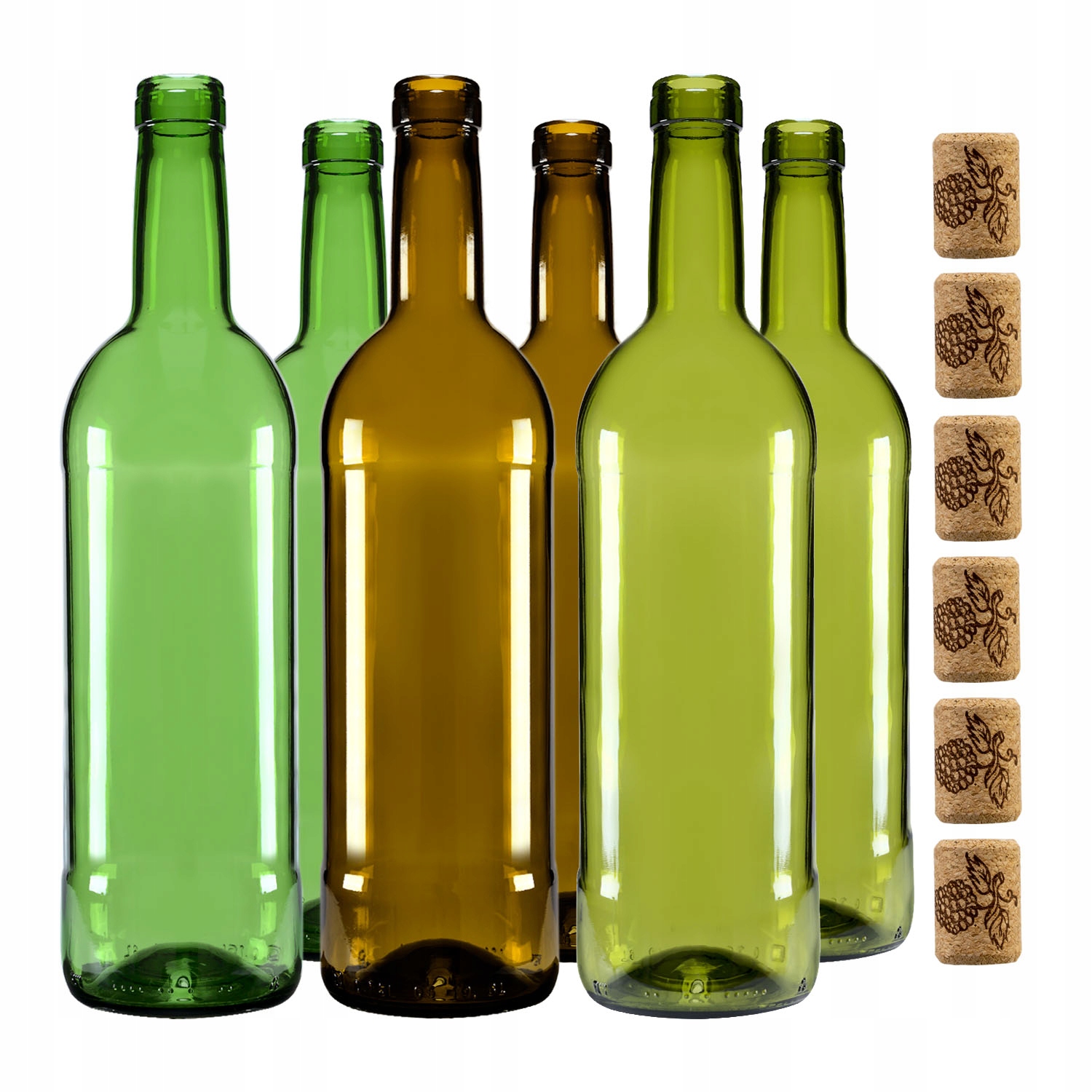 

10 sztuk butelki na Wino Bordeaux 750 ml z korkami