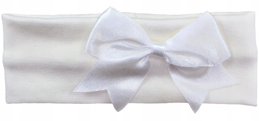 

Opaska ecru z kokardą 6-12m bawełniana 74 80 86 cm