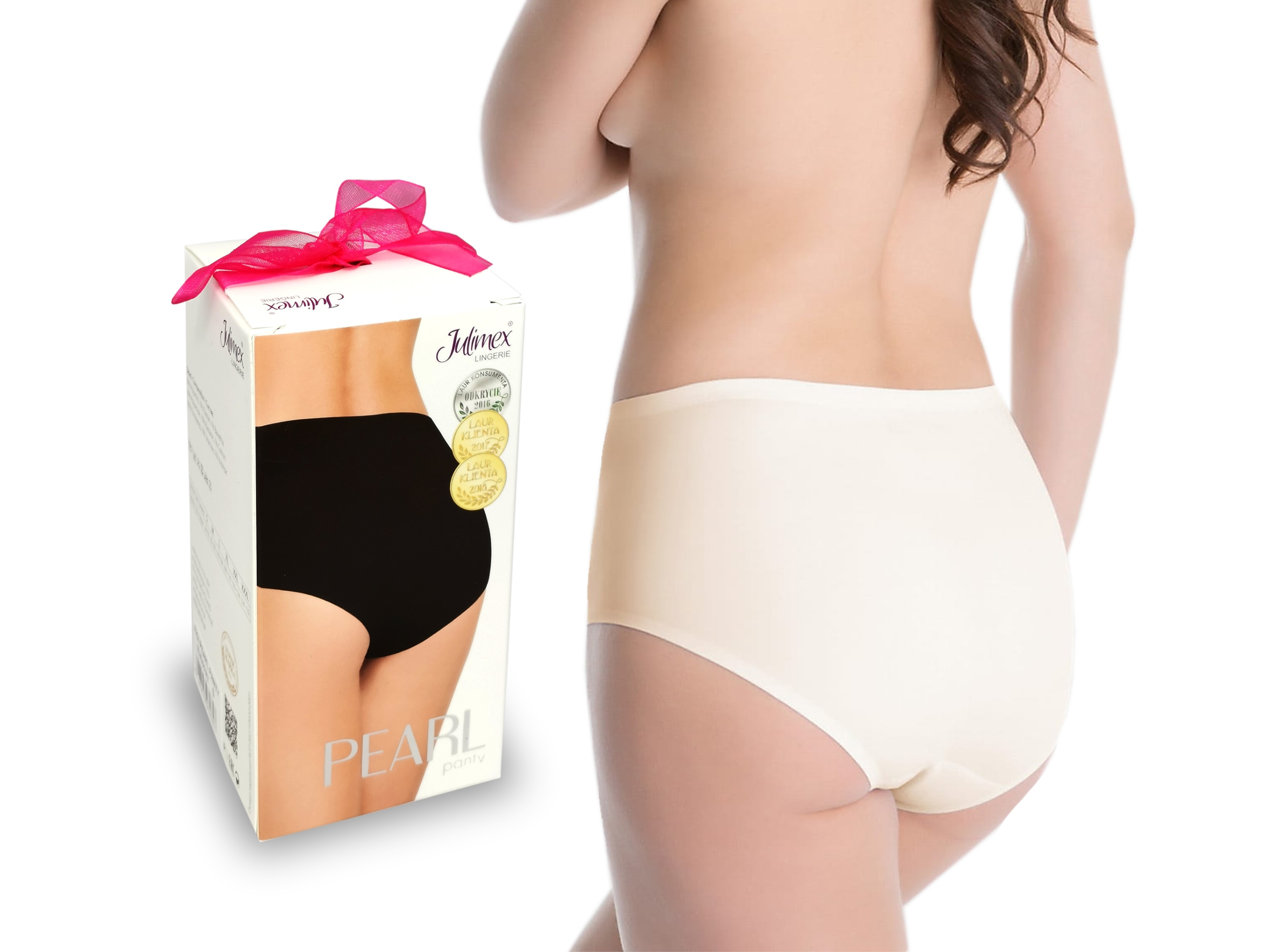 

Julimex wysokie figi Pearl bezszwowe Beżowy 3XL
