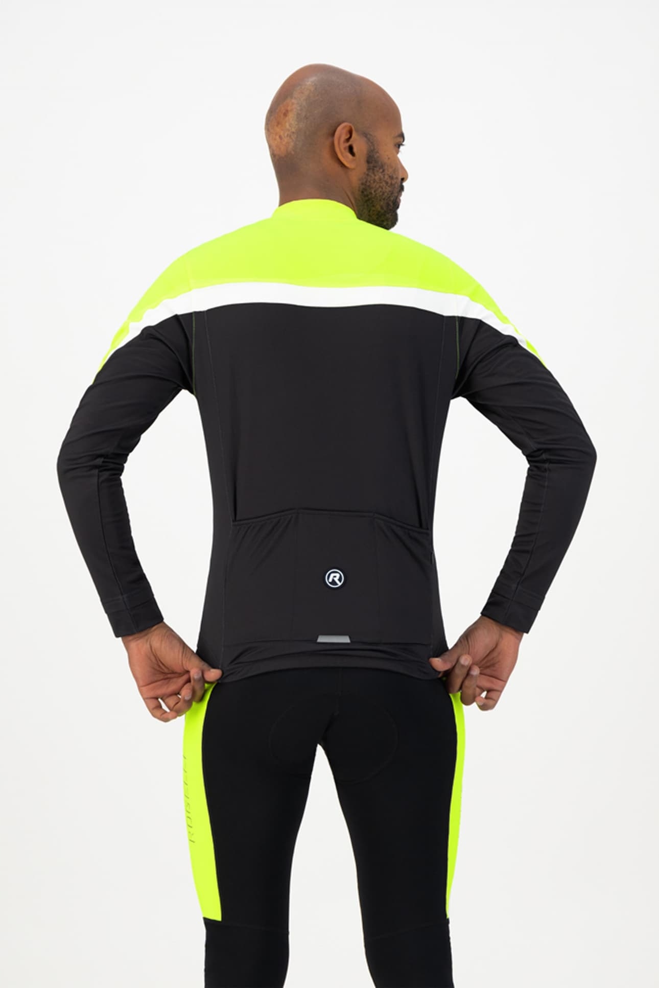 Bluza rowerowa ROGELLI Course L Czarna-Fluo Model Course