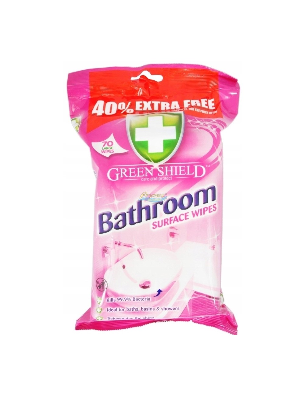 

Green Shield bathroom chusteczki do łazienek 70szt