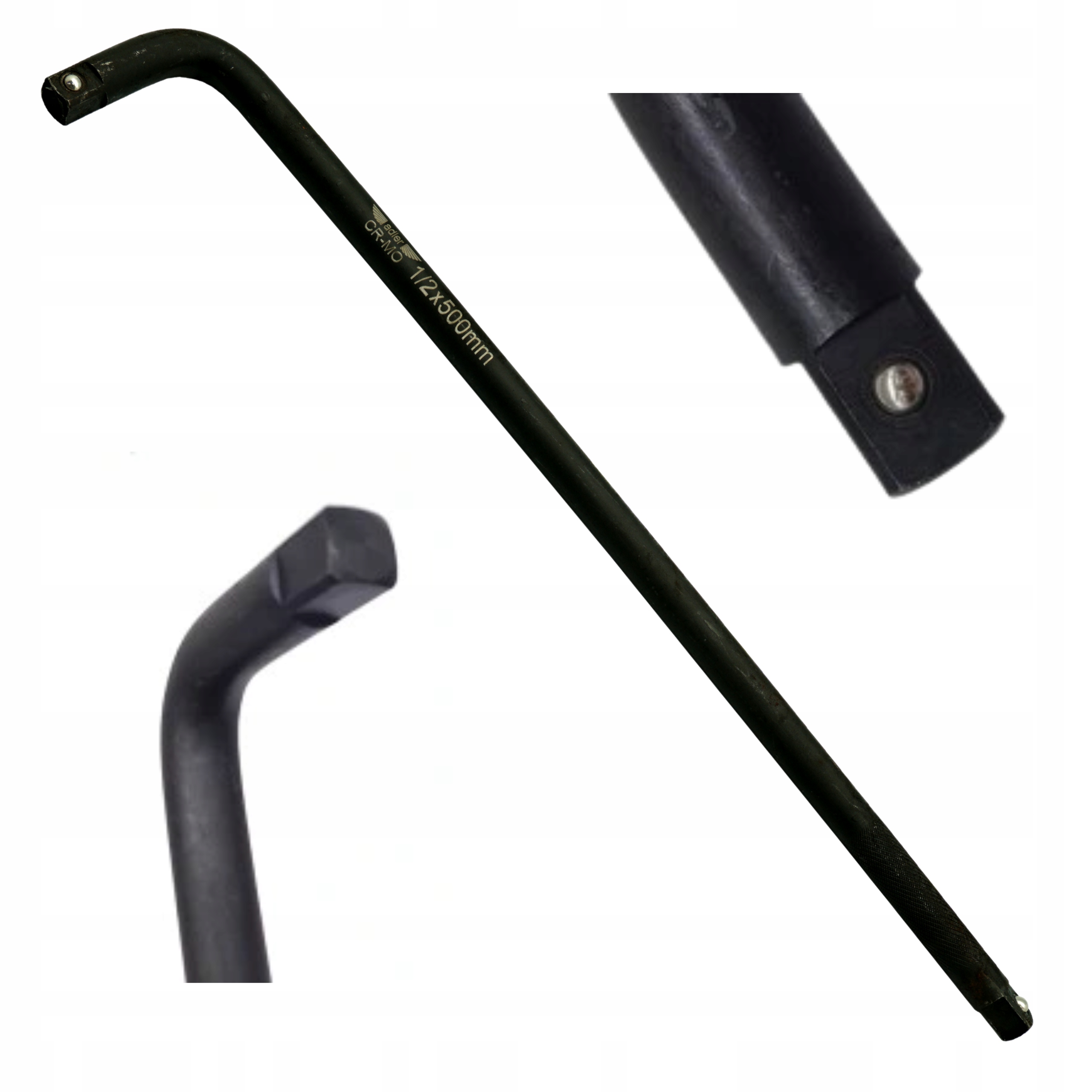 Pokrętło Klucz Fajkowy Adler typu L Cr-Mo 1/2" 500mm Do Kół Nasadek