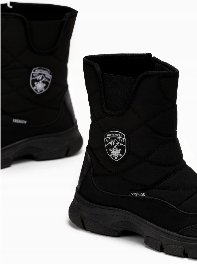 ŚNIEGOWCE WODOODPORNE Botki OCIEPLANE SOFTSHELL Suwaki GUMKA Czarne r37 Rozmiar 37