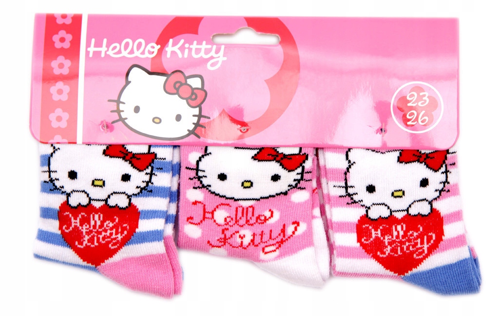 

Komplet skarpetek. Hello Kitty. 3-pak.