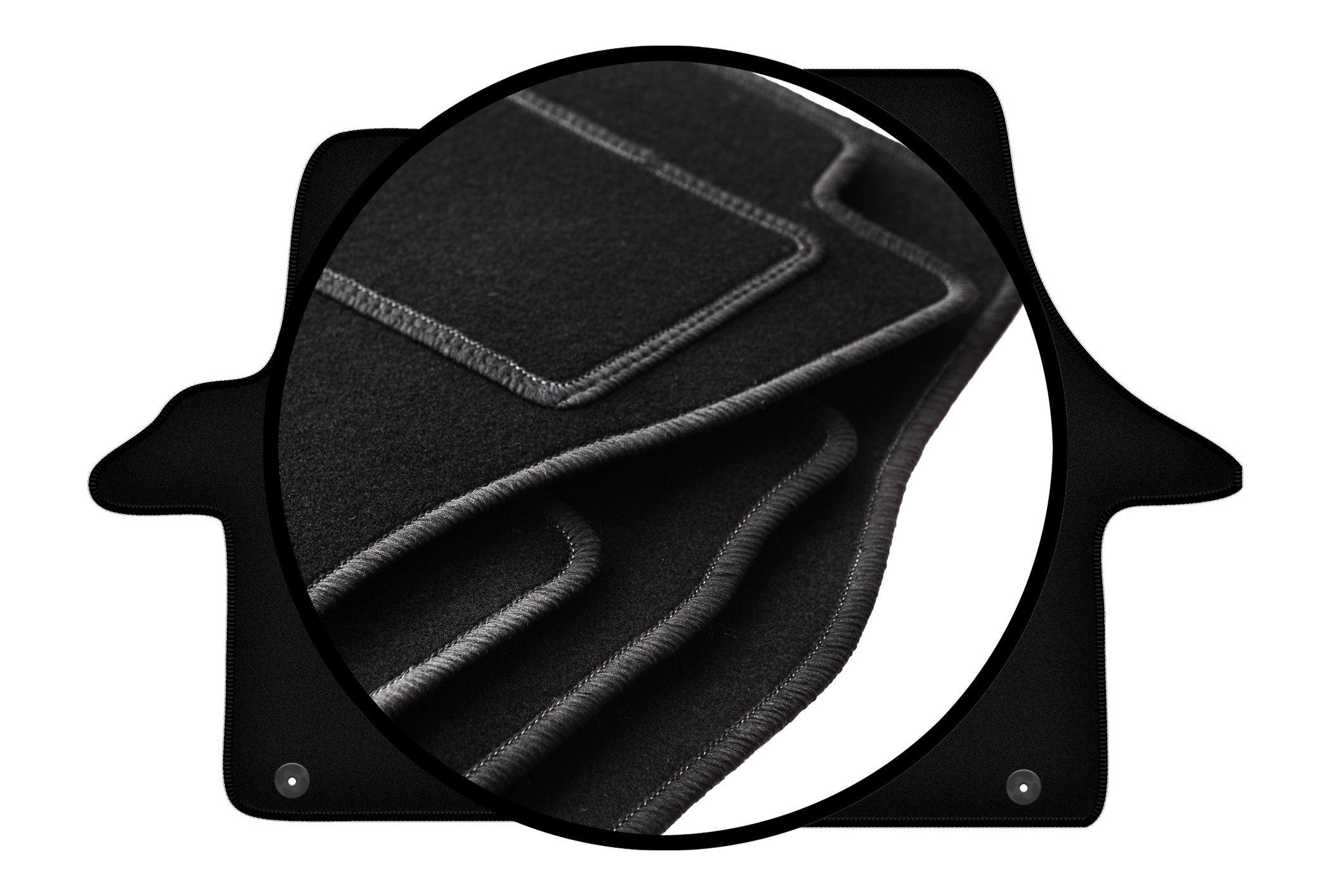 Velurové koberce komplet pro: Volkswagen Transporter T5 Multivan van (2005-)