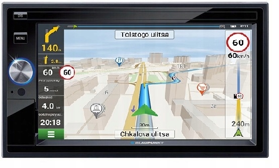 Blaupunkt Santa Cruz 370 Autorádio 2DIN LCD Gps Bluetooth mapa Eú