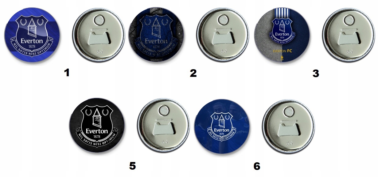 MAGNES Z OTWIERACZEM DLA FANÓW DRUŻYNY EVERTON F.C + GRATIS PERSONALIZACJA EAN (GTIN) 5902666738431