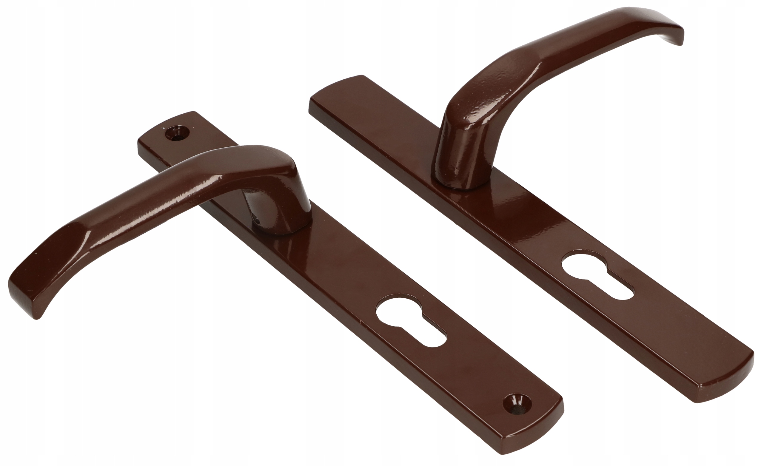 KLAMKA DRZWIOWA BRĄZOWA DŁUGI SZYLD DRZWI 92 WKŁAD Marka Kotarbau