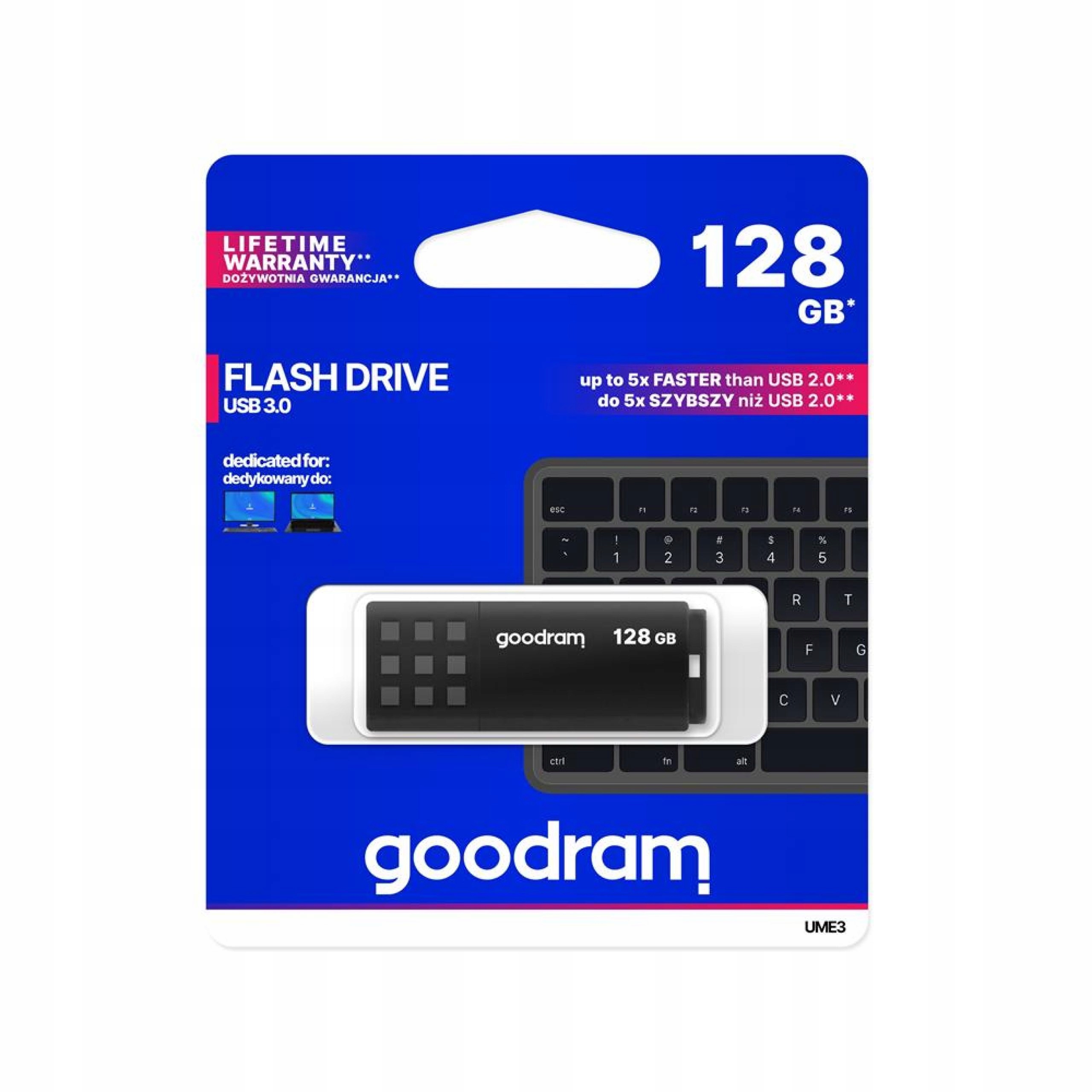 Pendrive Goodram Usb Ume 3 3.0 128GB fekete