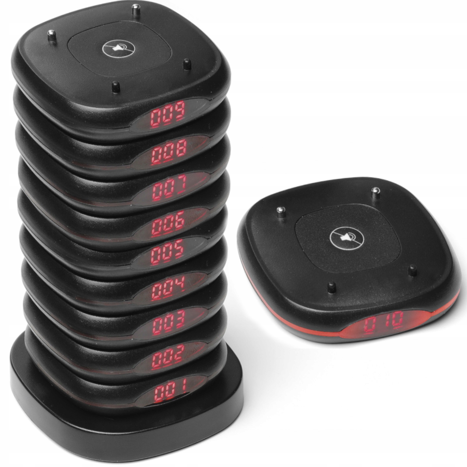 Bezdrátové Restaurační Pagery 10 Ks Pro Systém Přivolání Pro Zákazníky