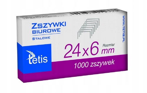 

Tetis Zszywki 24/6 MM GZ101-A