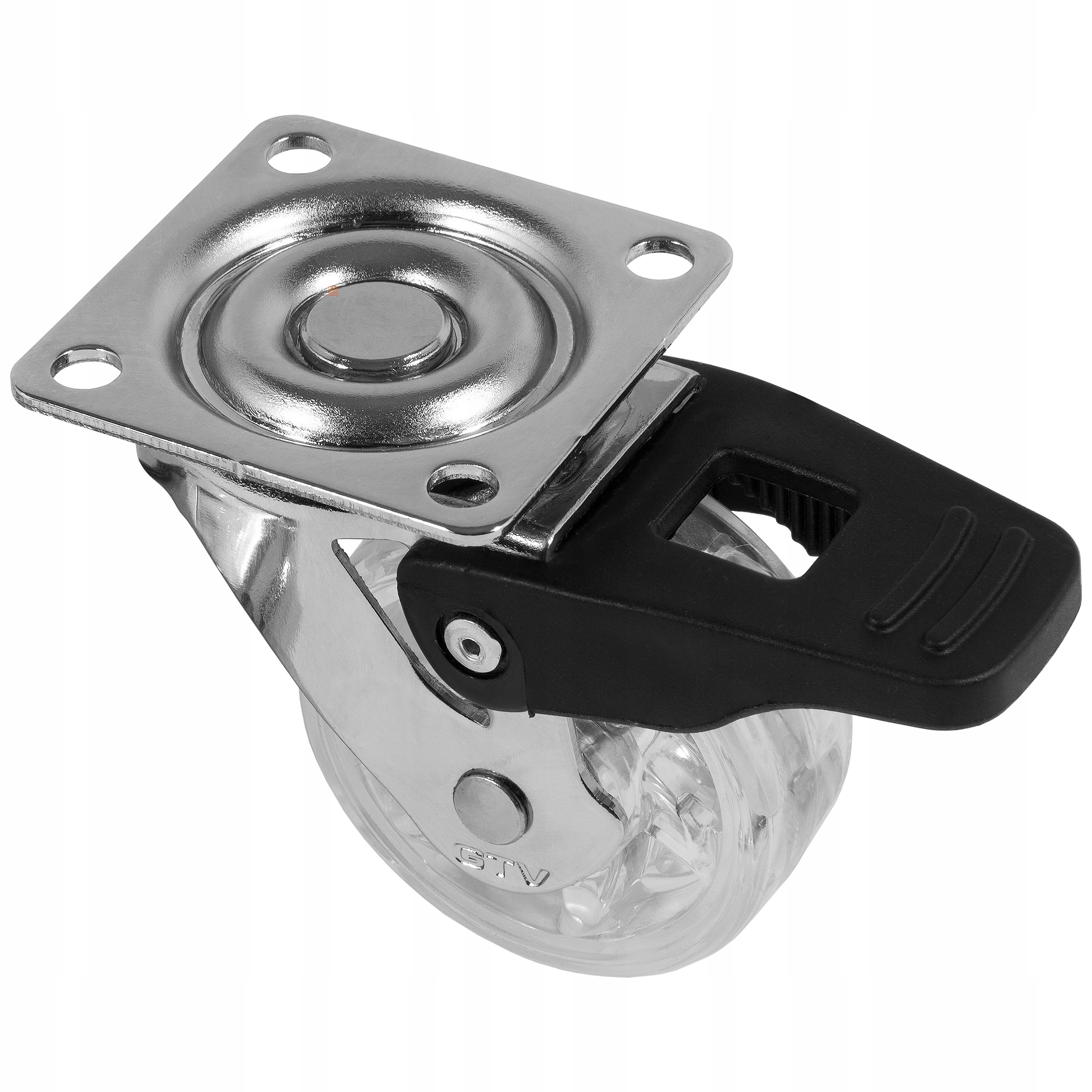 Kółko meblowe z hamulcem SHIFT 50mm GTV Przezroczy