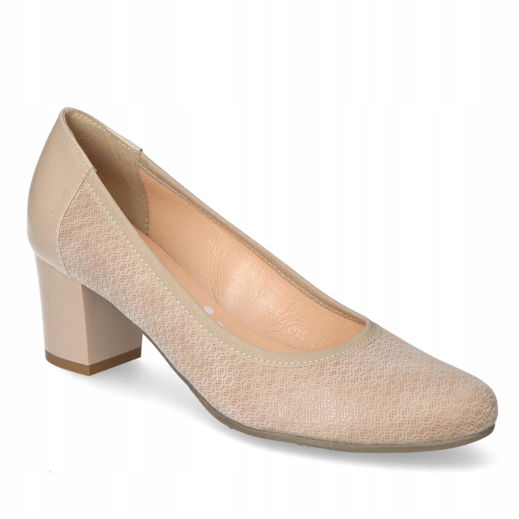 Boty Arka BI5175/2060+1887 Béžový semiš lak