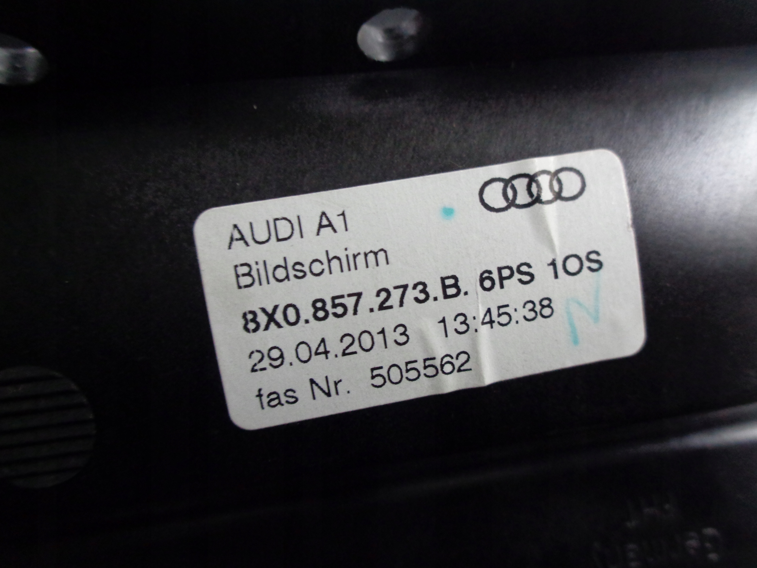 AUDI A1 8X BILDSCHIRM