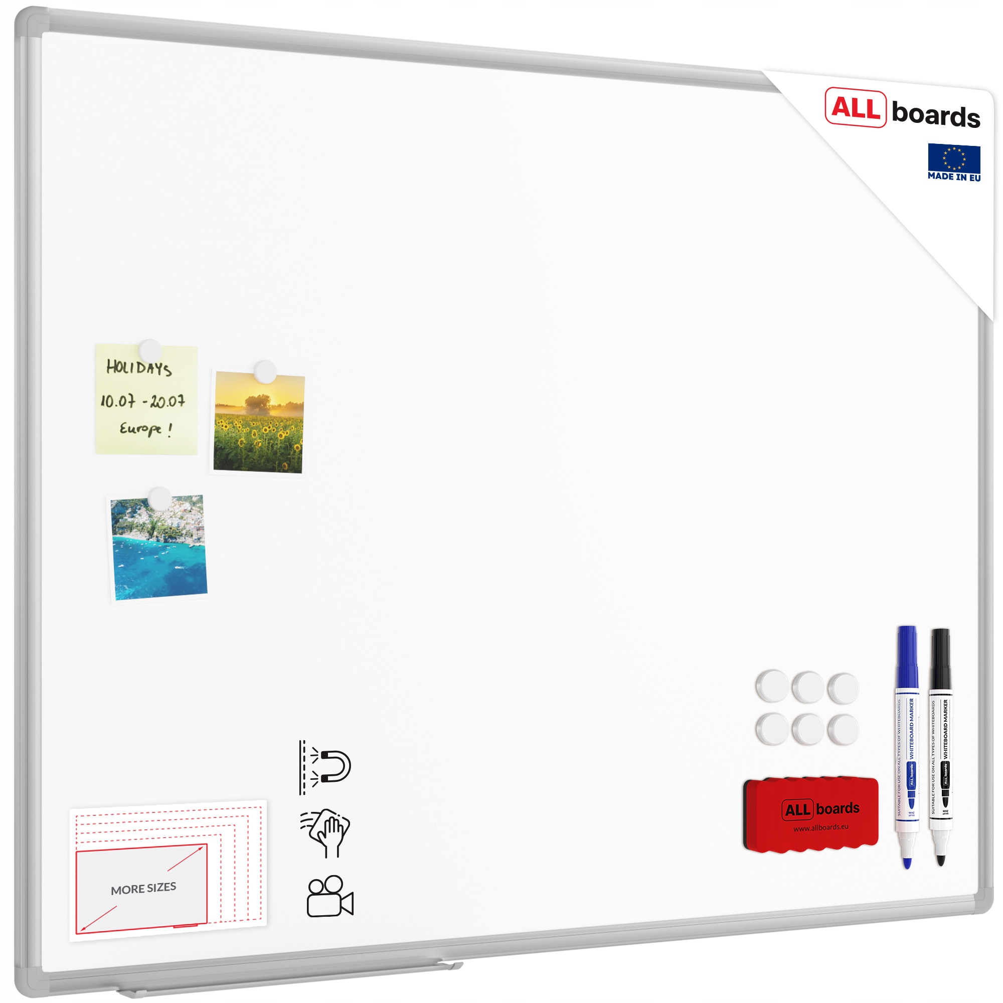 Ceramiczna tablica magnetyczna 100x80cm dla szkól gratisy