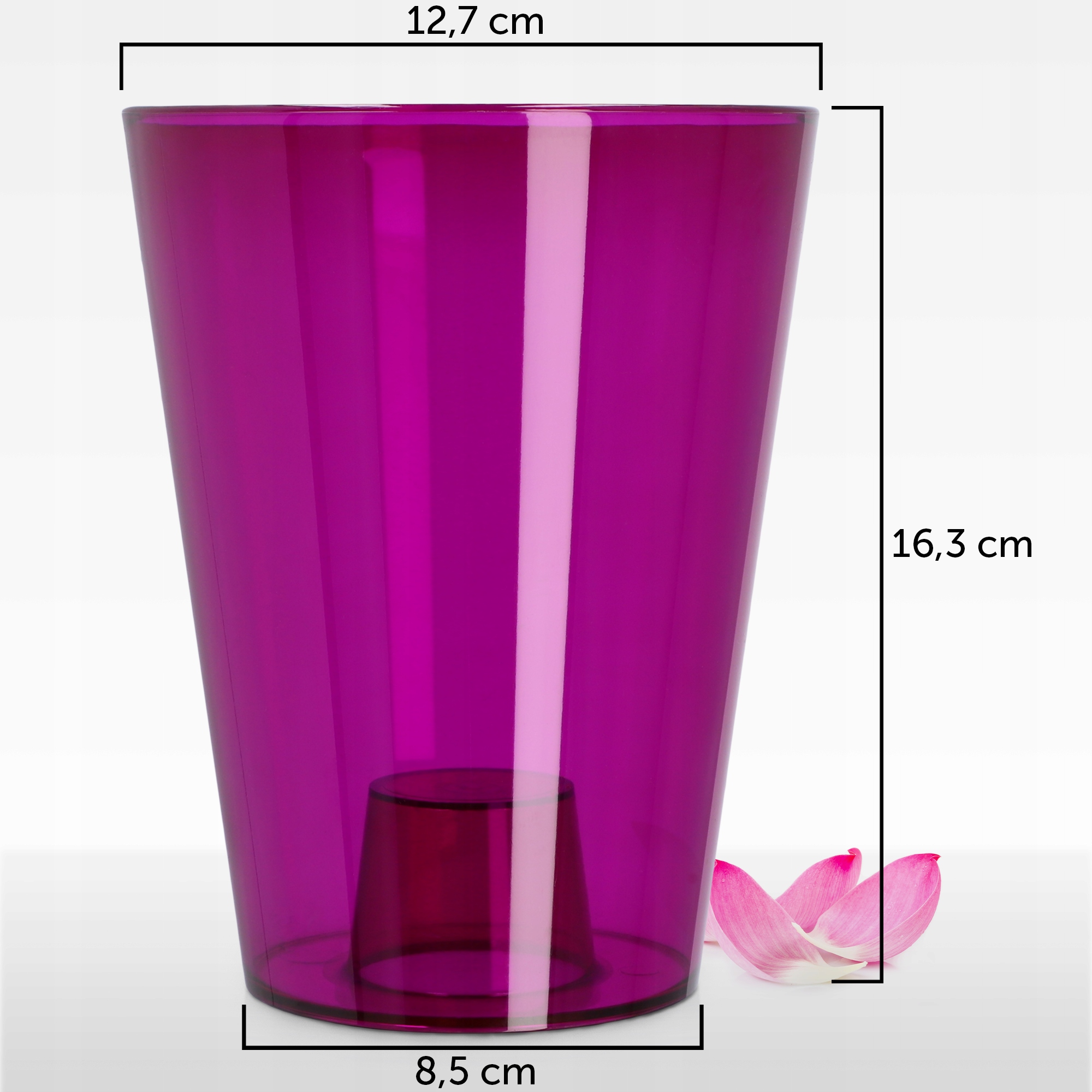 DONICZKA OSŁONKA NA STORCZYK KWIETNIK PLASTIKOWA ROŚLINY 12 CM FIOLETOWA Rodzaj osłonka