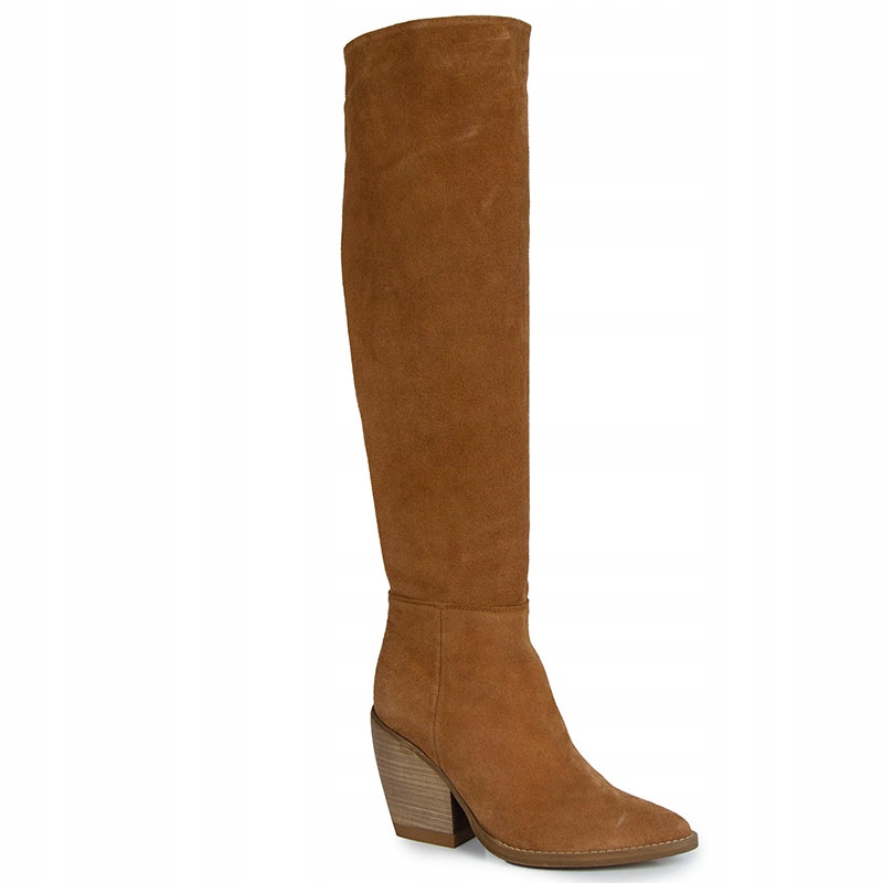 Carinii B7592 Klasické Kozačky Kůže Hnědé 38