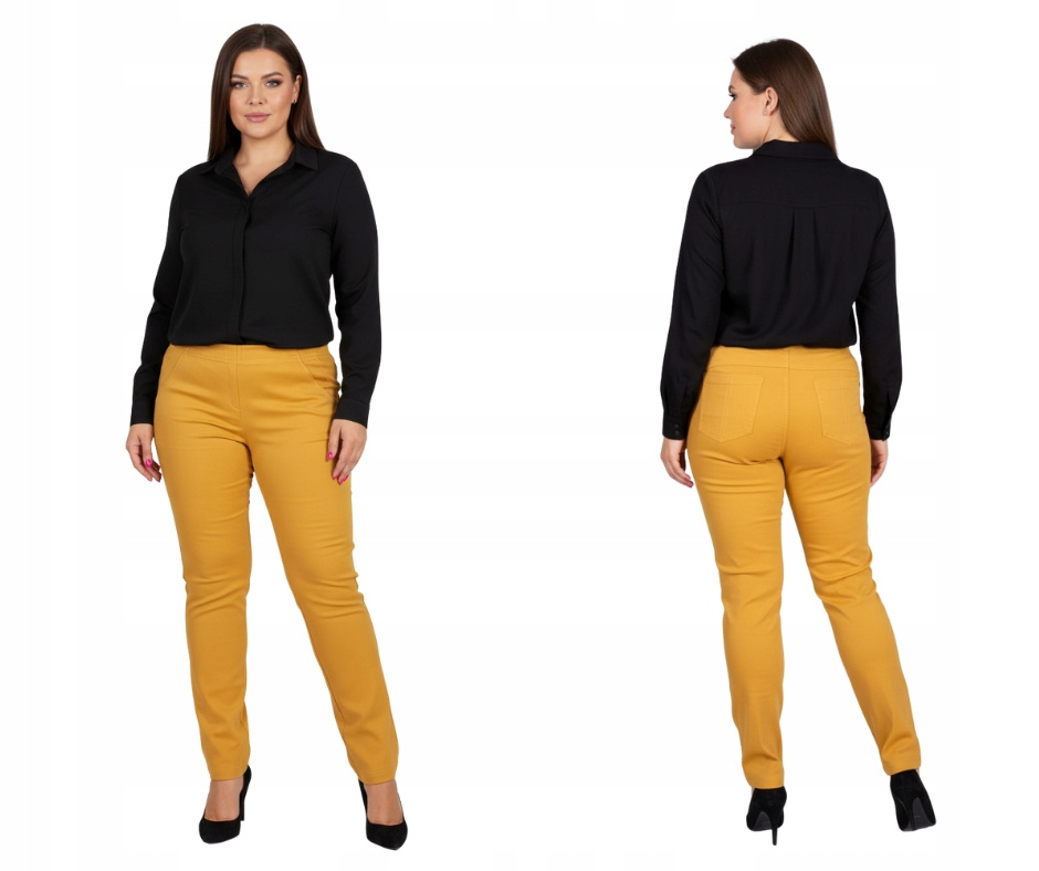 Kalhoty Cevlar s rovnými nohavicemi, barva hořčice, medová, velikost 44