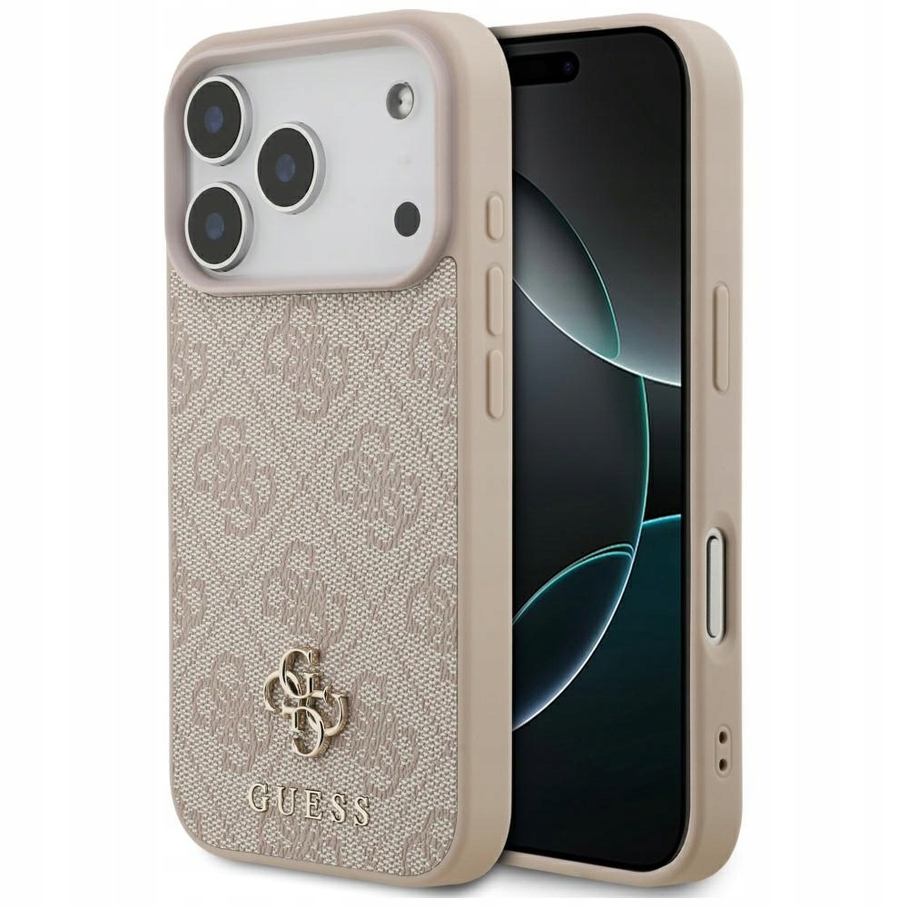 Originální pouzdro značky Guess pro Apple iPhone 17 Pro Max, růžové