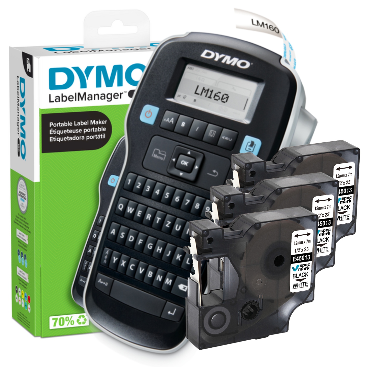 Tiskárna Dymo LabelManager LM160 3 x pásky 45013