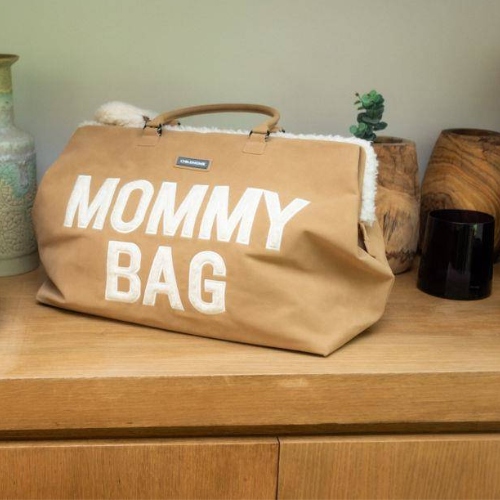 CHILDHOME TORBA MOMMY BAG DUŻA POJEMNA SUEDE-LOOK Wzór dominujący bez wzoru