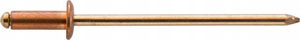 Nit jednostranne uzatvárateľný, medený/bronzový, plocho-okrúhly 3x8 mm Gesipa
