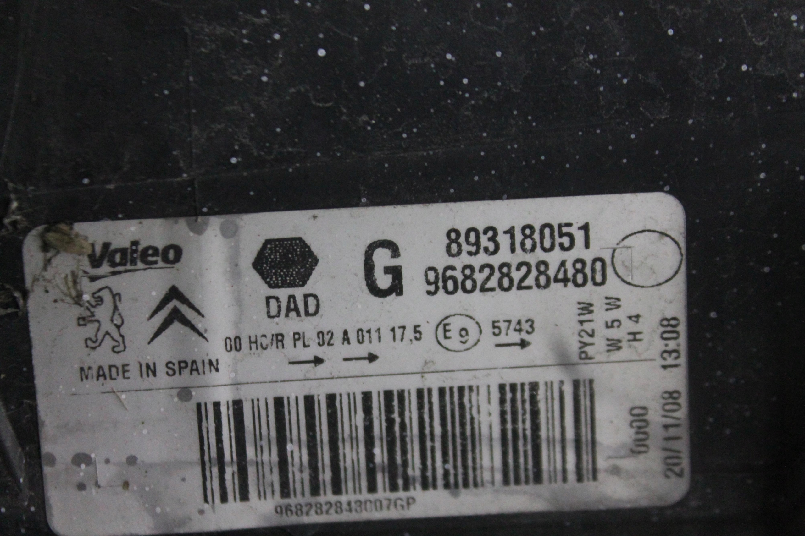 light left front front 9682828480 PARTNER II BERLINGO II 08-12 UK
