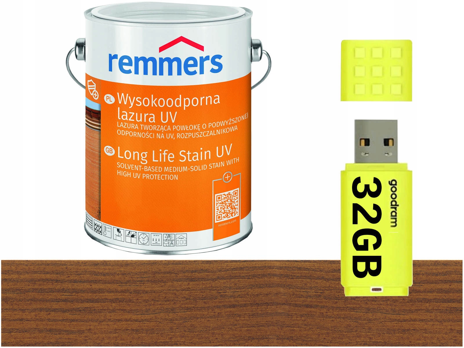 Remmers Langzeit-Lasur Uv+ impregnace 2,5L Ořech