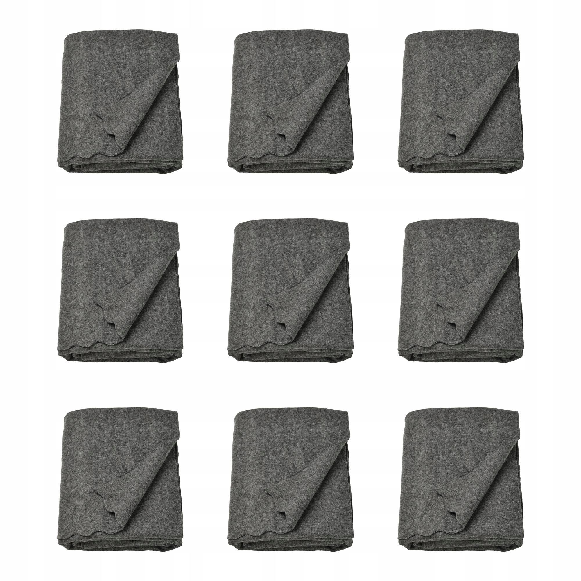 9 ks Daggkapor Pled tmavě šedý 130 x 170 cm