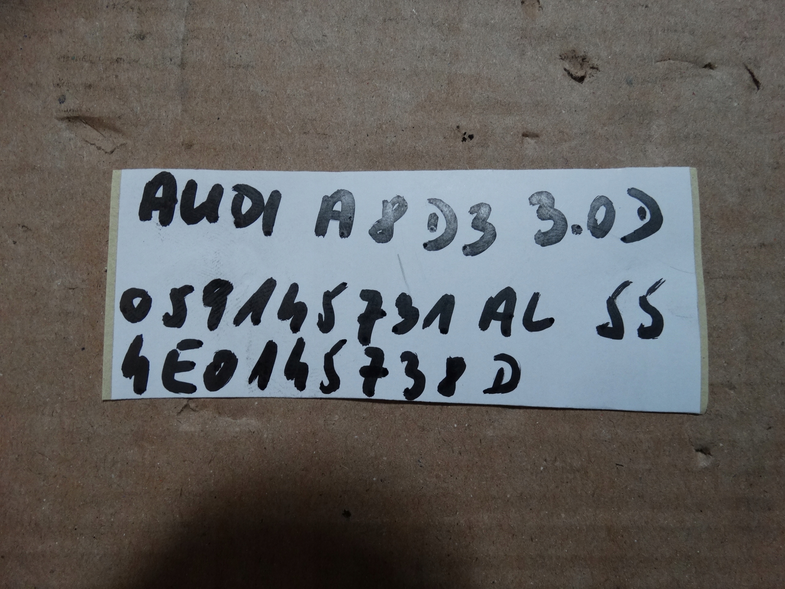 IDEALNY Schlauch intercooler AUDI A8 D3 3.0D 1