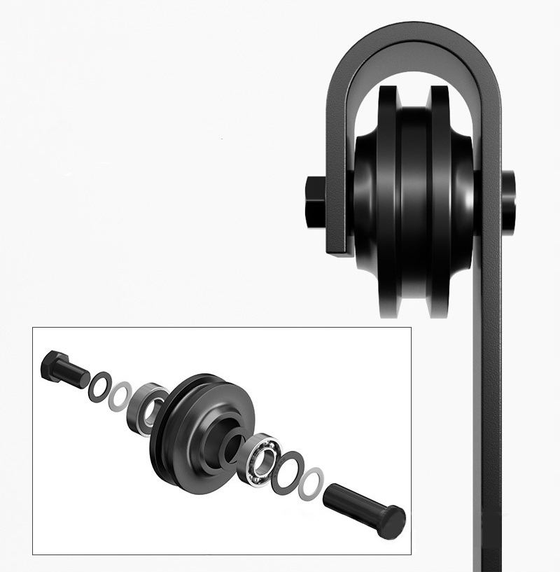 SYSTEM DRZWI PRZESUWNYCH BARN DOOR + PROWADNICE ROLKI ZESTAW 2m LOFT Marka MuvuHome