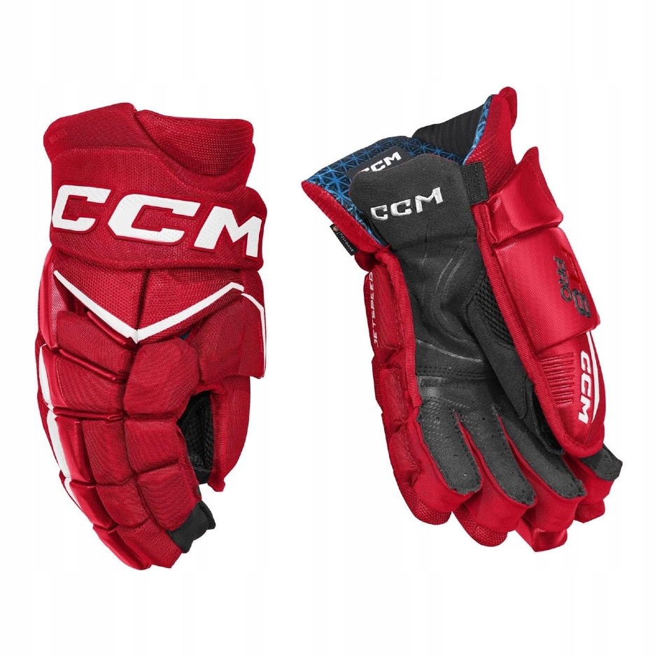 CCM Rukavice CCM Jetspeed FT8 Pro Sr, červená-bílá, Senior, 15"