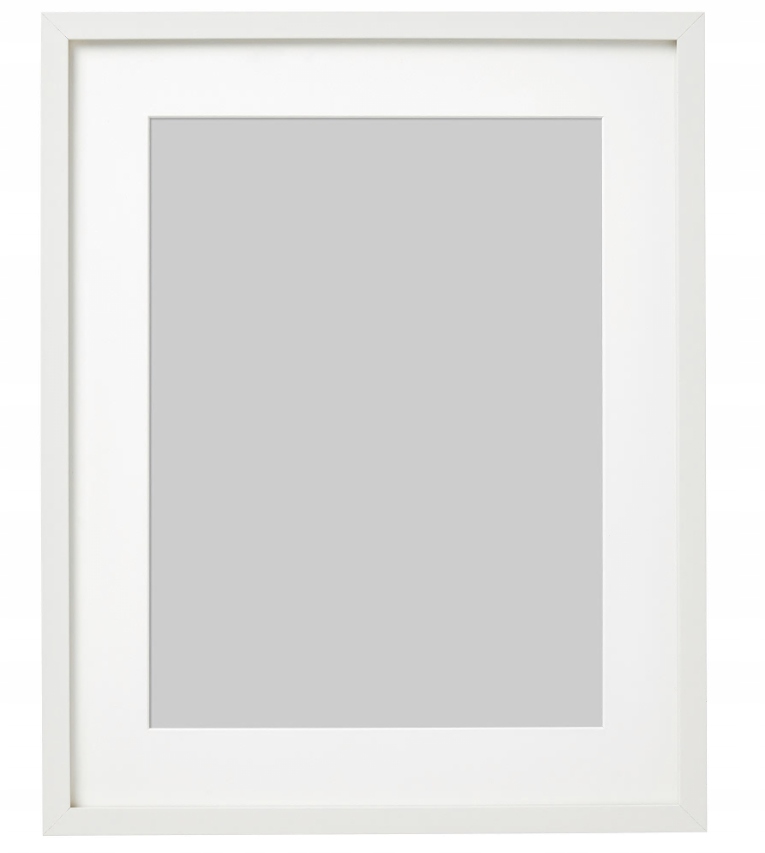 RAMKA NA ZDJĘCIA RIBBA BIAŁA GRUBA 40X50CM PASSE PARTOUT