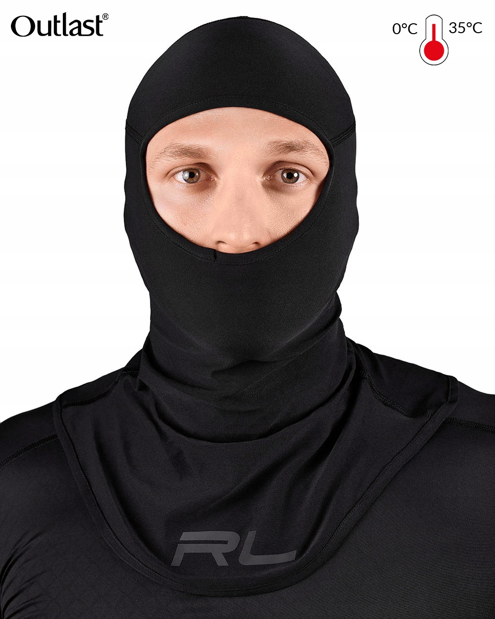 Kominovačka Outlast pod motocyklovou lyžařskou termální helmu