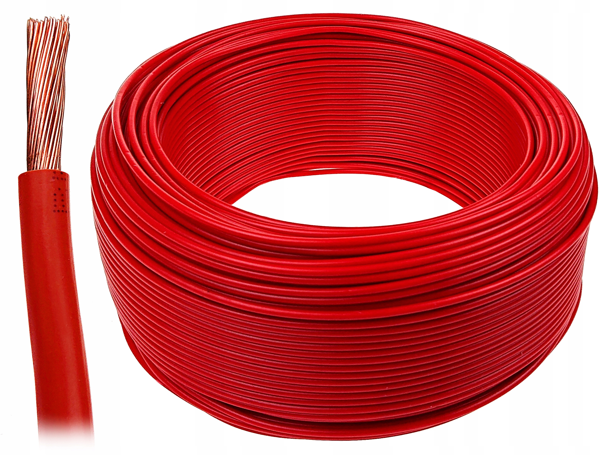 

Przewód kabel linka Lgy 0,5mm2 czerwony 0,5 10m