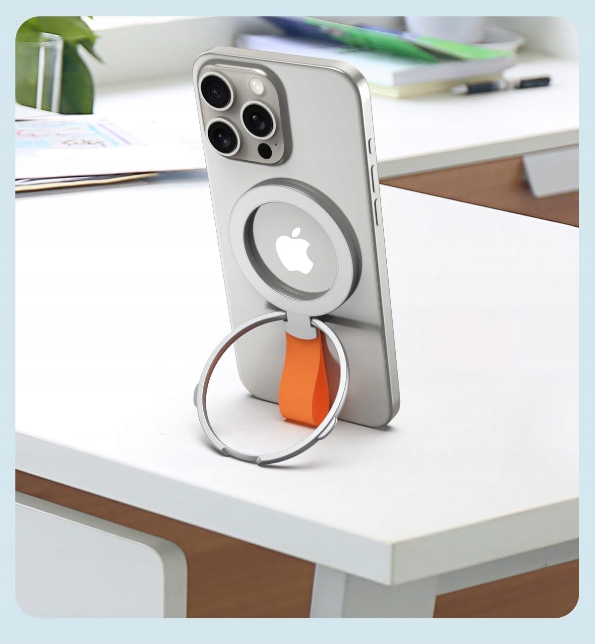 NOOMII Magnetyczny Uchwyt Na Telefon 360° Do iPhone Samsung i Innych — miniatura 2