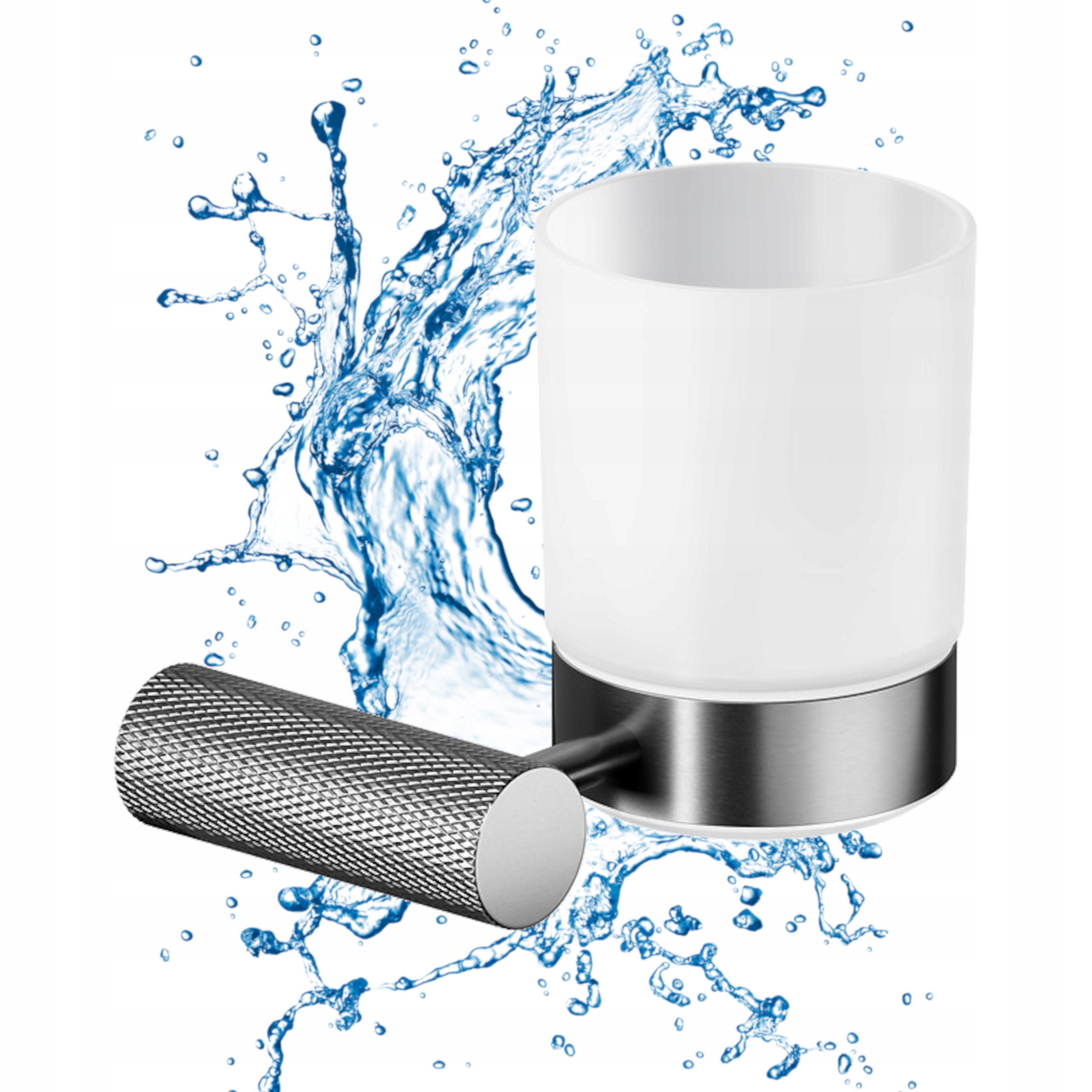 Cersanit Nástěnný hrnek mat gun metal Elegance a trvanlivost koupelny