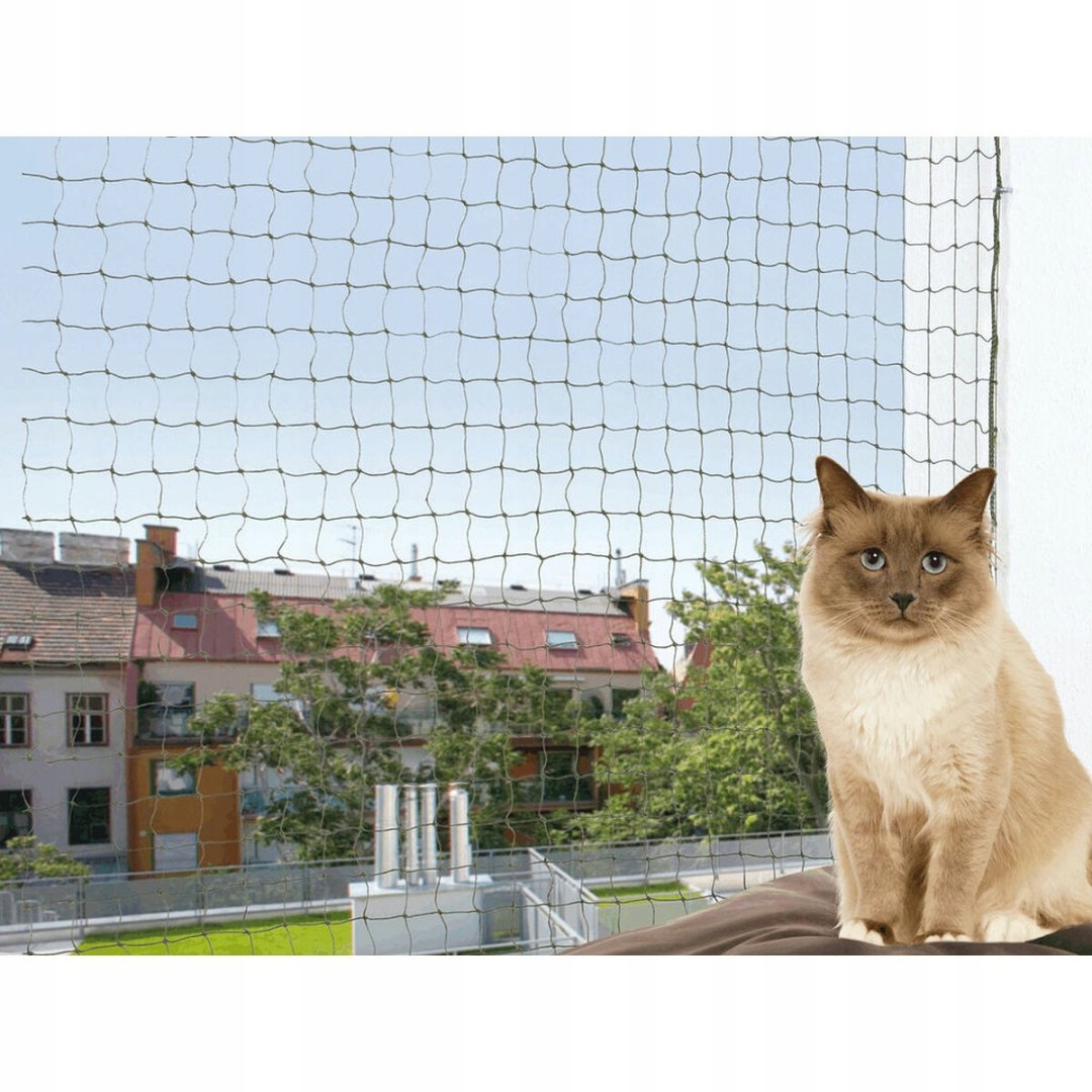 Bezpečnostní síť Trixie Barva Zelená Olivová 8 x 3 m