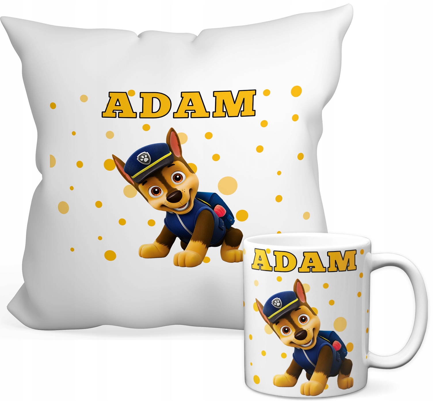 

Psi Patrol Zestaw Kubek 330 +poduszka+dowolne Imię