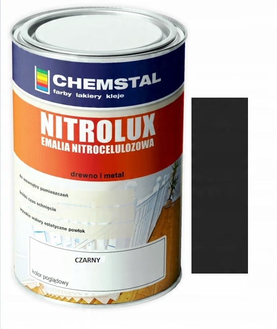 

Emalia Nitro Czarna 1L Połysk Nitrolux Chemstal