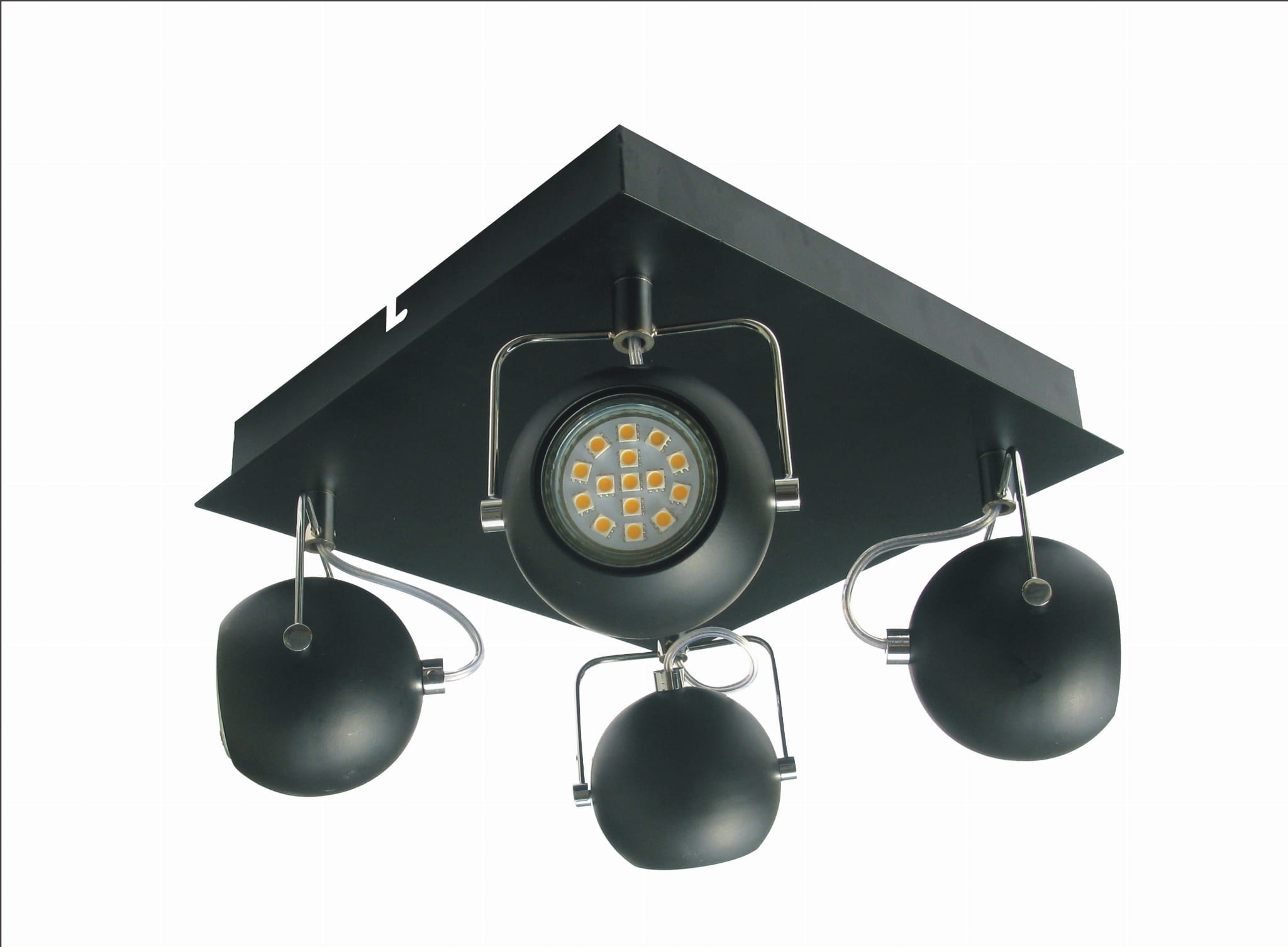 Exkluzívna Led Stropná Lampa Stropné Svietidlo 4 x 3W GU10