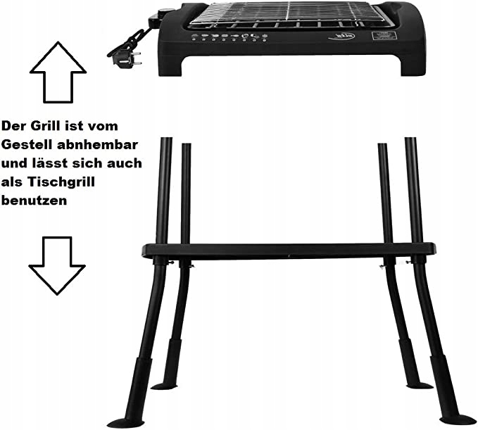 ELEKTRYCZNY GRILL STOŁOWY STOJĄCY BBQ BOSS 2000W Kod producenta HOF
