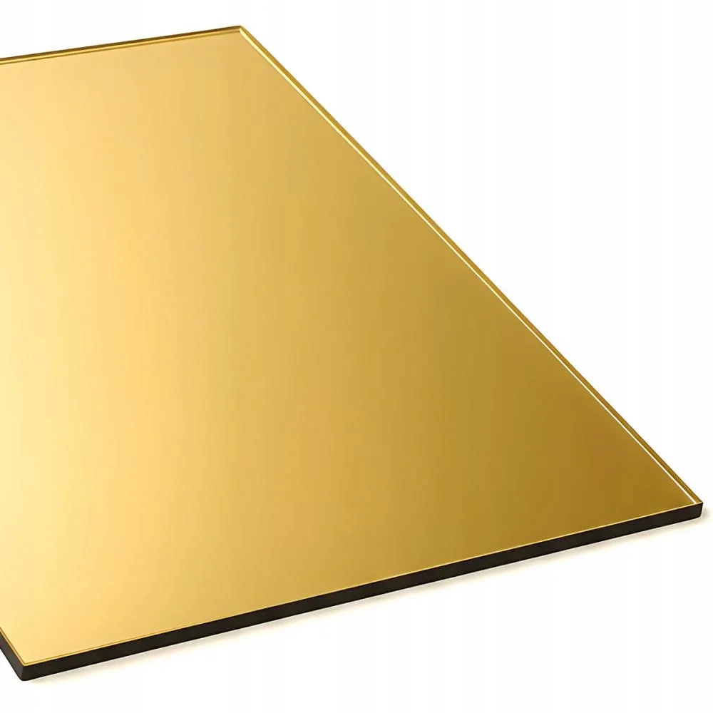 Plexi zrcadlově zlaté 2 mm formát 900×600 mm 90×60 cm akryl plexisklo laser CO2