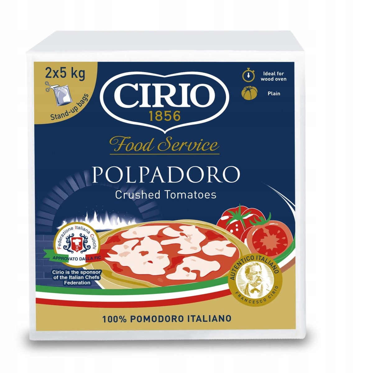 Cirio Pomidory w kawałkach Polpadoro Bag in box 10 kg