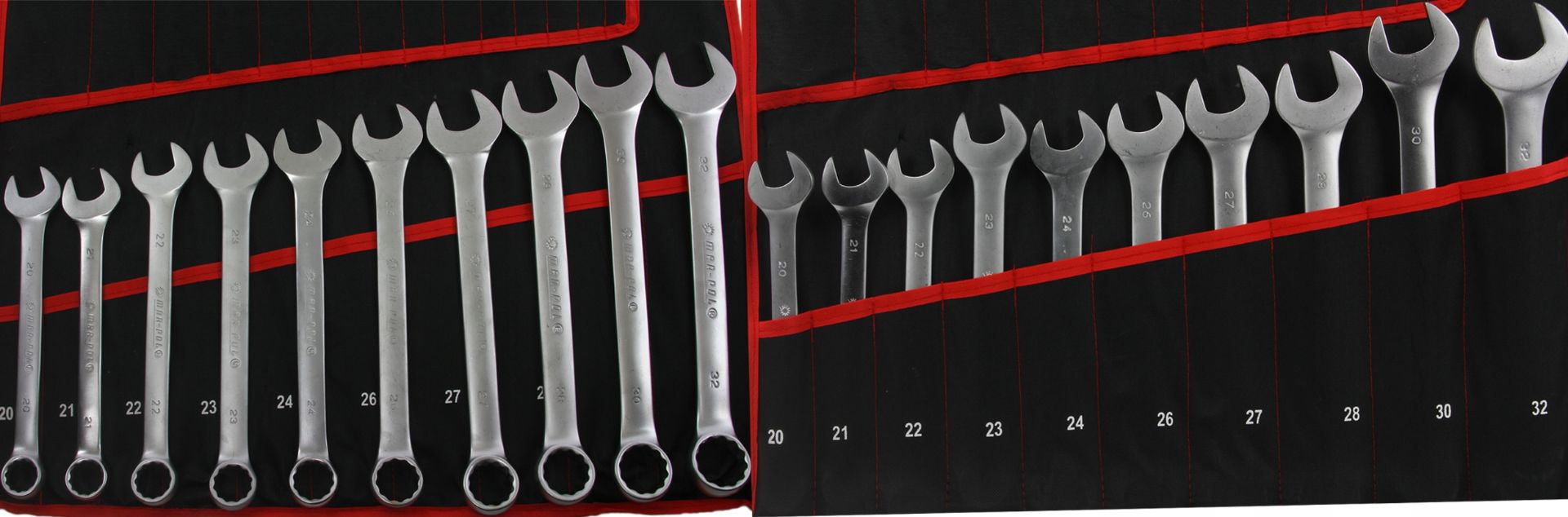 KLUCZE PLASKO OCZKOWE GIETE TORX 47szt ORG MARPOL Producent code M58140