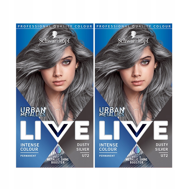 

Live Farba do Włosów Chrom U72 Dusty Silver x 2