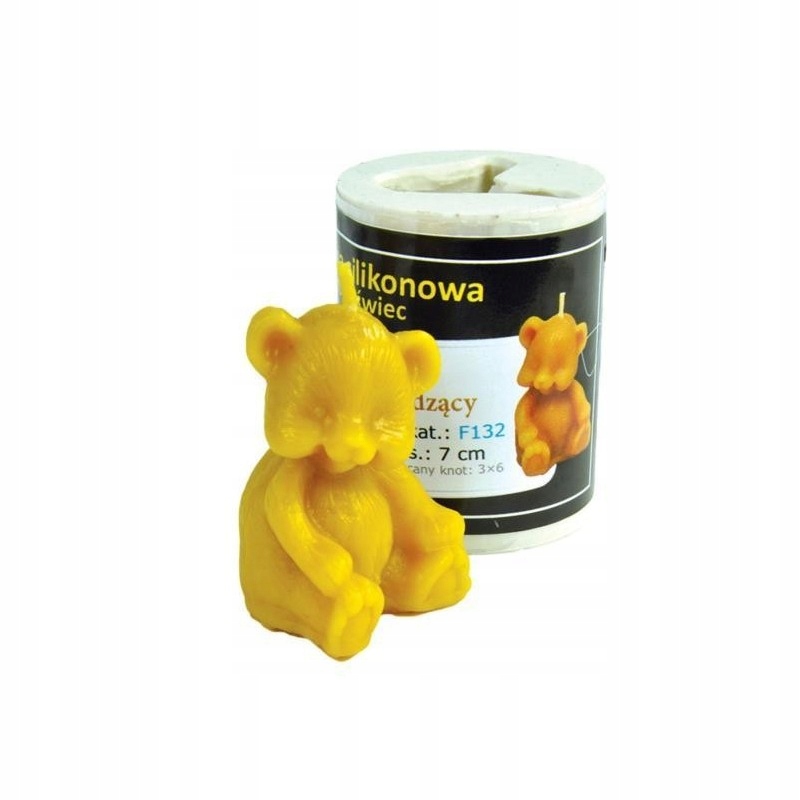 Silikonová forma Medvídek sedící – výška 6,5 cm